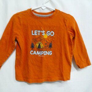 3 for $10 2T Eddie Bauer Let's Go Camping Long Sleeve Orange Shirt Toddler 2T